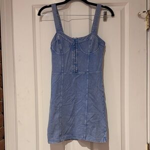 FP Movement by Free People Blue Mini Dress